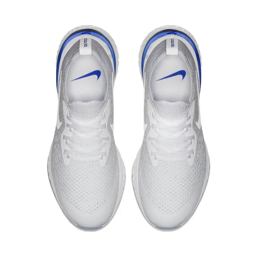 Nike Epic React Flyknit White Racer Blue (W) White/White-Racer Blue (AQ0070-100)