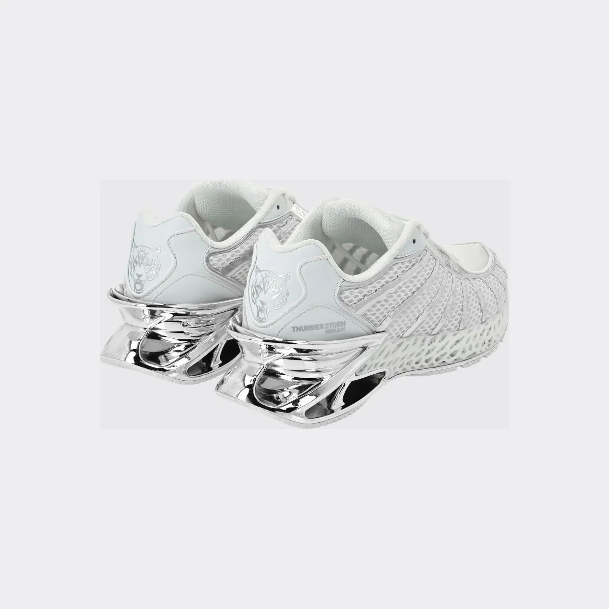 Plein Sport Bicolor Thunderstorm GenX Sneakers in Mesh with a Chunky Sole White (FABSUSC0337PTE003N01) (2)