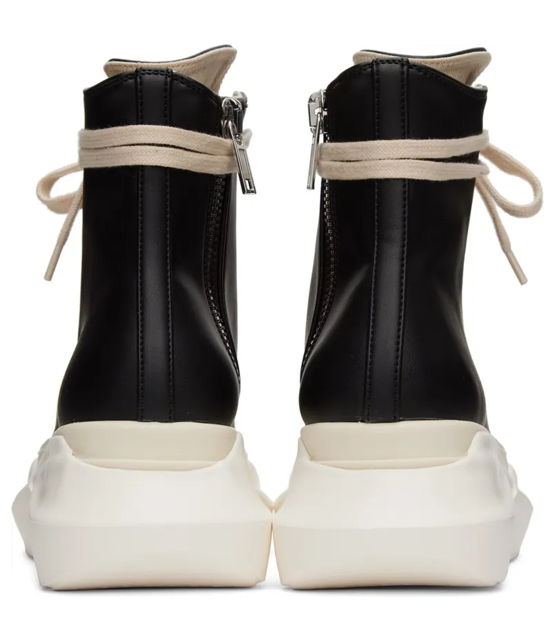 Rick owens Black Abstract High-Top 911 Black/Milk/Milk (DS02B4840 VL) (2)