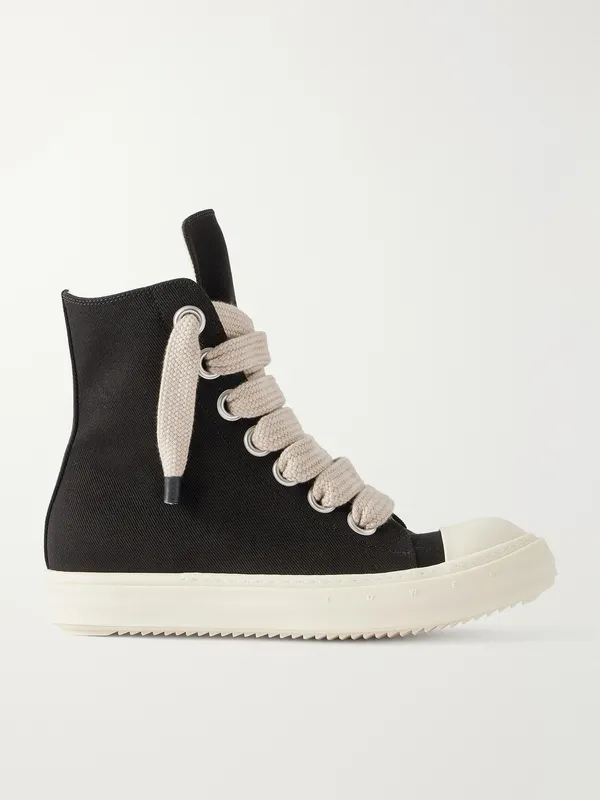 Drkshdw By Rick Owens Jumbolace Denim Sneakers Black (DU02F6818)