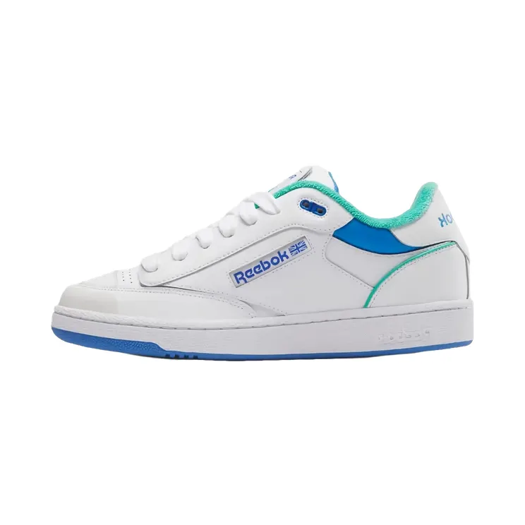 Reebok Club C Bulc “White / Unleashed Green / Kinetic Blue” (100201-213)