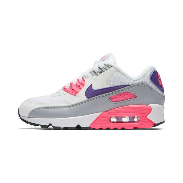 Nike Air Max 90 “White / Wolf Grey / Laser Pink / Court Purple” (325213-136)