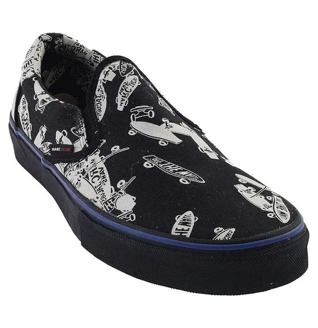 Vans Classic Slip-On LX Marc Jacobs Black Buff White (6435499)