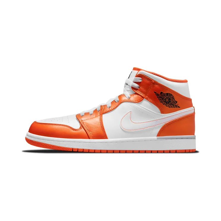 Jordan 1 Mid Metallic Orange (GS) “Electro Orange / White / Black” (DM3531-800)