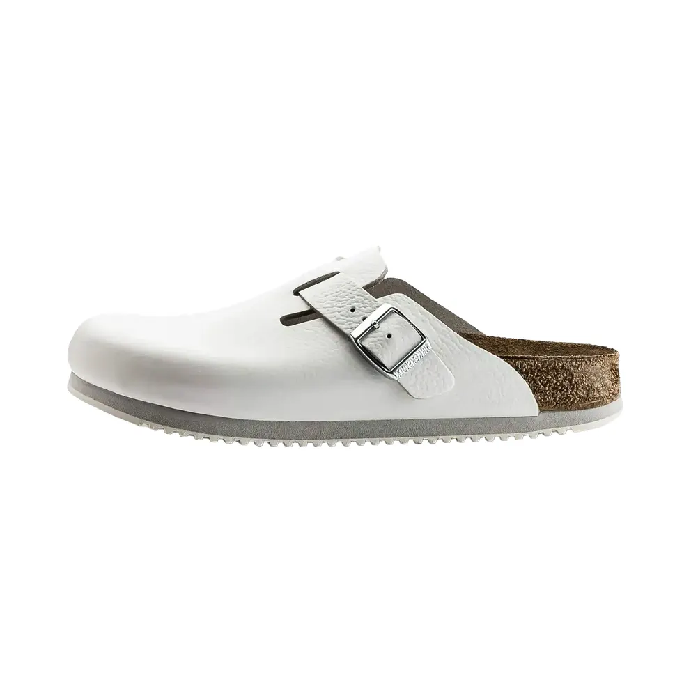 Birkenstock Boston Super Grip Leather “White” (0060134)