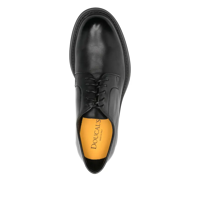 Doucal’s Leather Derby “Black” (DU1385BRUXUF18 8NN00)