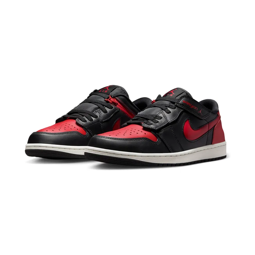 Jordan 1 Low FlyEase Black Summit White Varsity Red (DM1206-067)