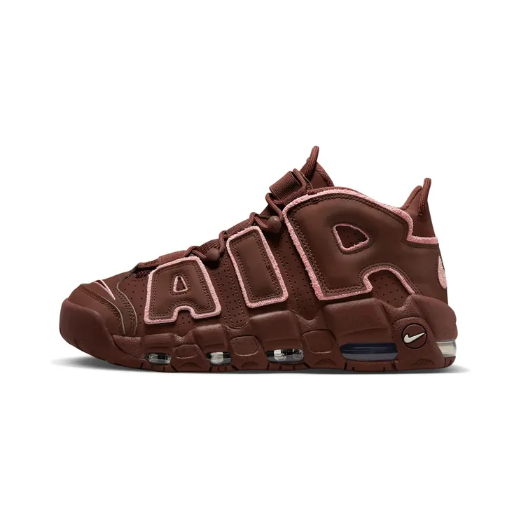 Nike Air More Uptempo 96 Valentine’s Day (2023) “Dark Pony / Coconut Milk / Sail / Medium Soft Pink” (DV3466-200)