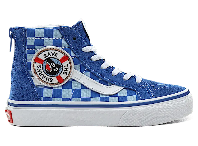 VANS Vans X Shark Week Sk8-hi Zip Kinderschoenen (Blauw)
