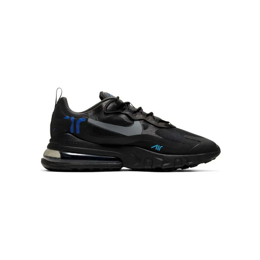 Nike Air Max 270 React Just Do It Black Black/Hyper Royal-Cool Grey-Blue Hero (CT2203-001)
