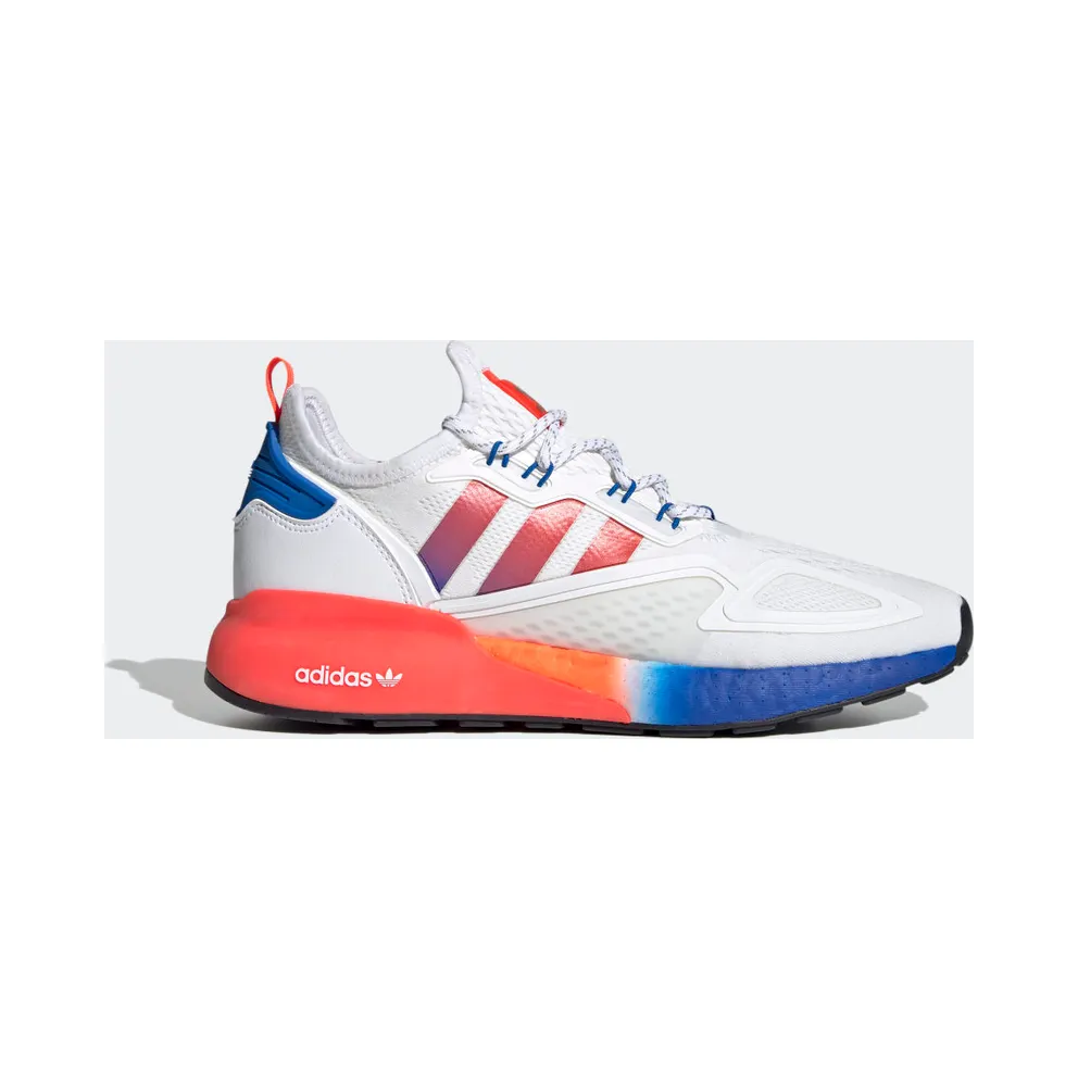 adidas ZX 2K Boost Schuh Cloud White / Solar Red / Blue (FV9996)