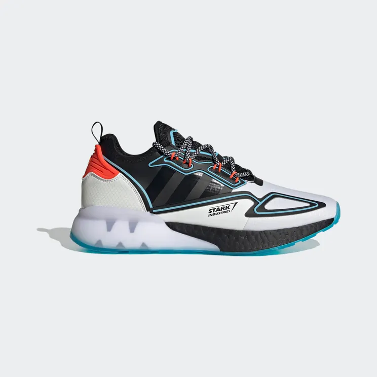 adidas ZX 2K Boost Marvel Cloud White / Core Black / Bright Cyan (H02561)