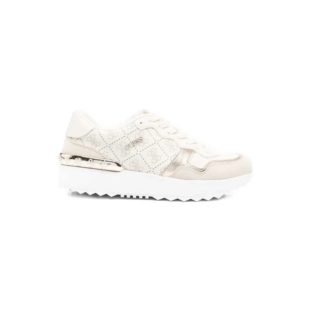 GUESS USA Sneakers met logopatroon – Beige (FLPVN5FAL12)