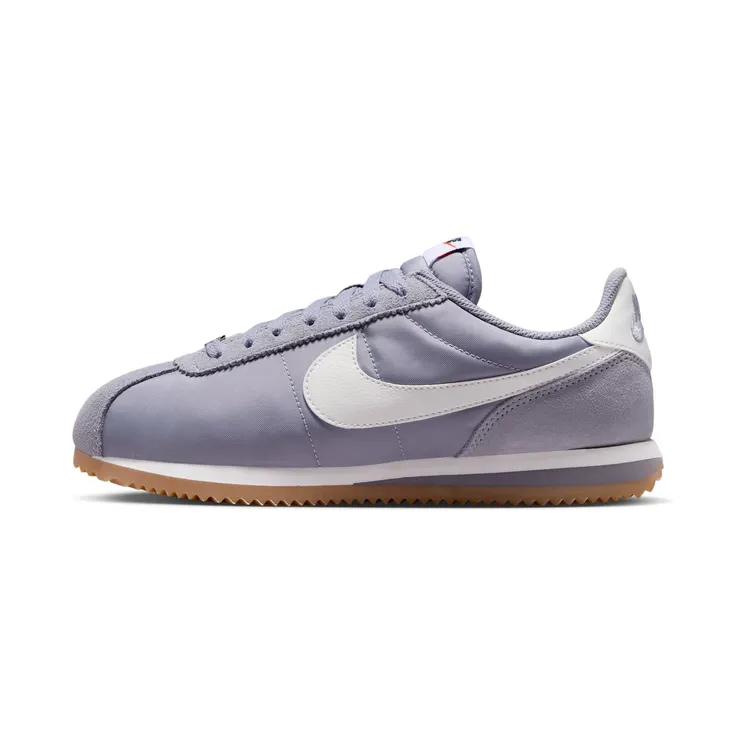Nike Cortez Textile “Cement Grey / Gum Light Brown / Safety Orange / Sail” (DZ2795-005)