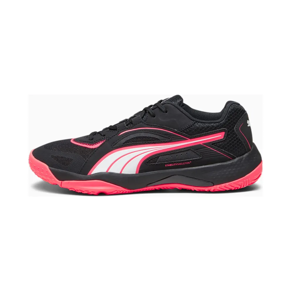 Puma Solarstrike II Hallen-Sportschuhe Weiß/Rosa/Schwarz (106881-05)