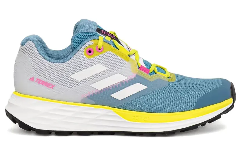 adidas Terrex Two Flow Trail Hazy Blue Acid Yellow (W) (FW9315)