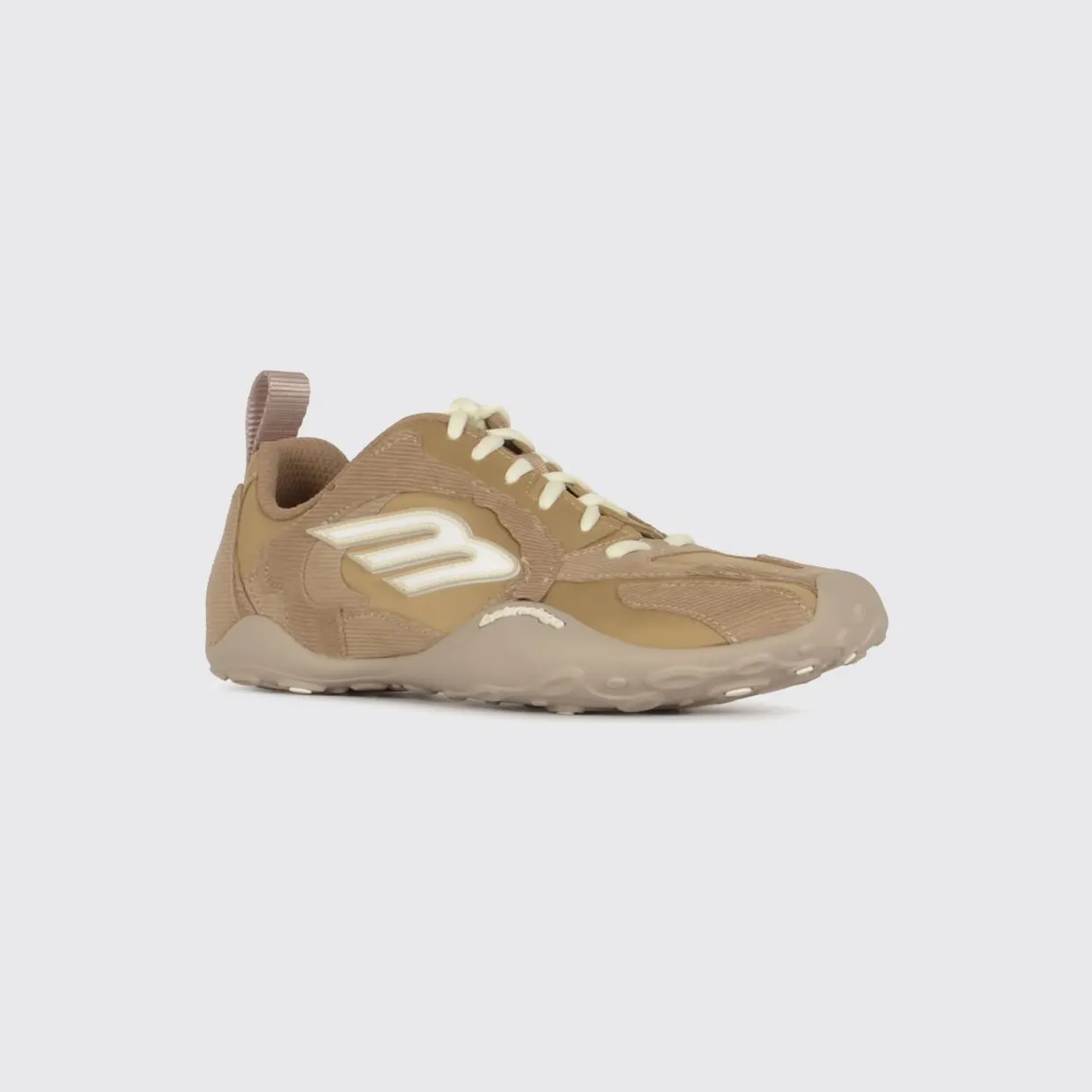 Balenciaga Monday Ultra Corduroy And Canvas Sneakers Beige (853508WMNDI9990)