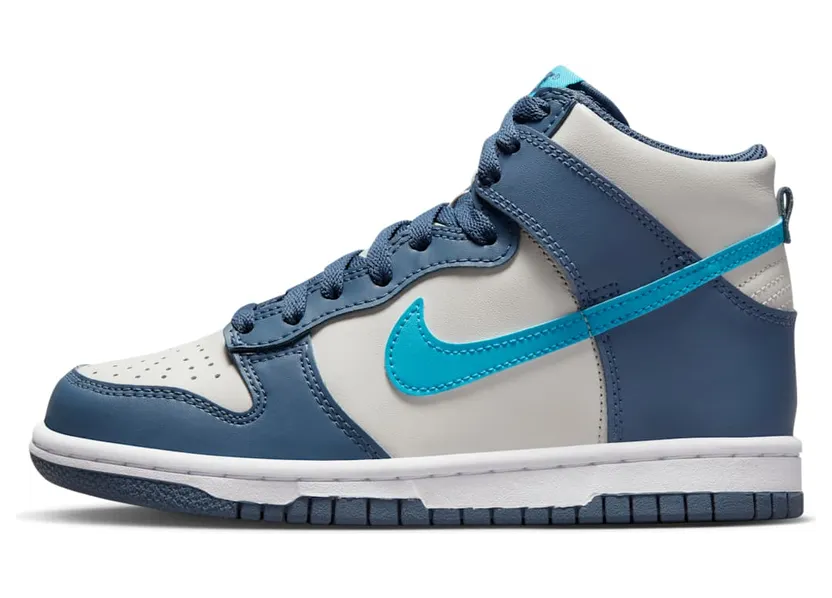 Nike DUNK HIGH GS “Light Bone / Diffused Blue” (DB2179-006)