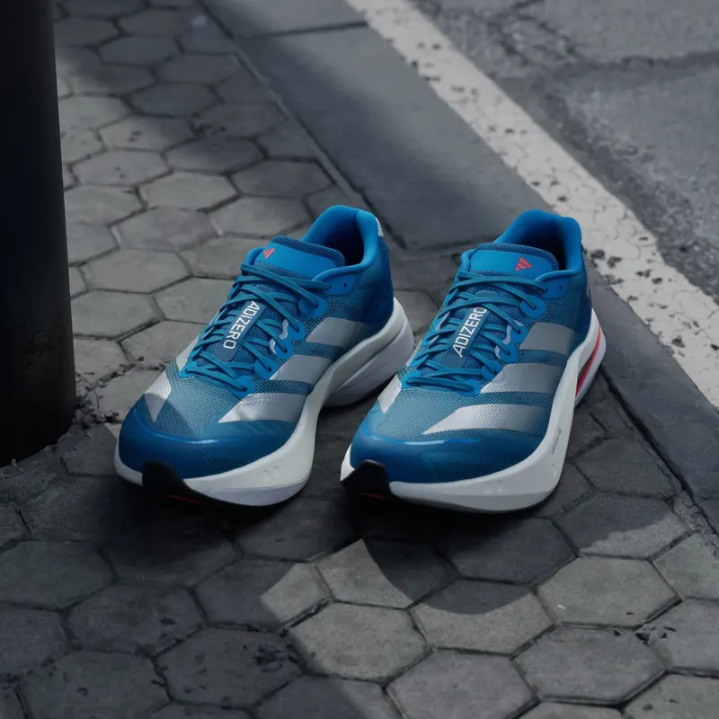 Adidas Adizero Boston 13 Solar Blue / Silver Metallic / Dark Solar Blue (JR4868)