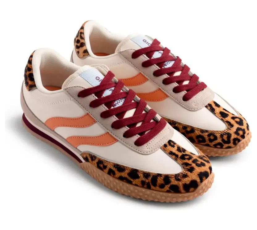 Gioseppo sneaker Beige / Wijnrood / Wit (78749-P-Leopard)
