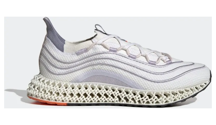 adidas 4DFWD x Parley Laufschuh Non Dyed / Silver Violet / Impact Orange (GX9806)