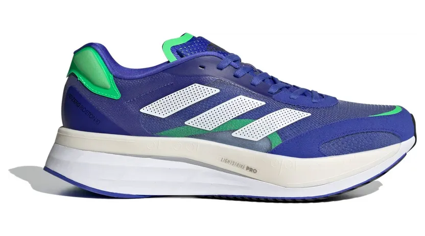 adidas Adizero Boston 10 Sonic Ink Screaming Green (FZ2498)