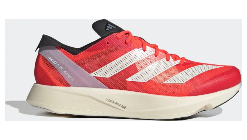 adidas Adizero Takumi Sen 9 Laufschuh Solar Red / Zero Metalic / Coral Fusion (GX9776)