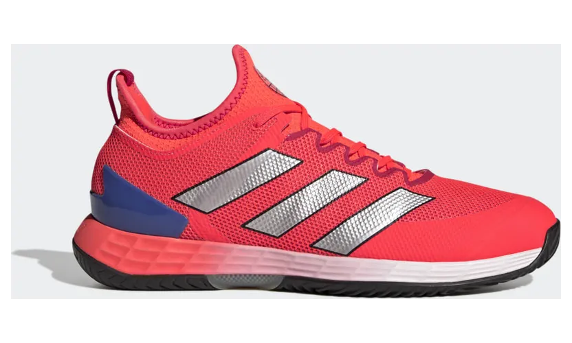 adidas Adizero Ubersonic 4 Tennisschuh Solar Red / Silver Metallic / Lucid Blue (HQ8379)