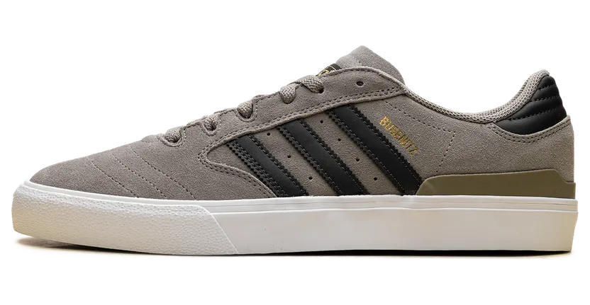 Adidas Busenitz Vulc II “Silver Pebble Carbon Gold Metallic” (IF2091)