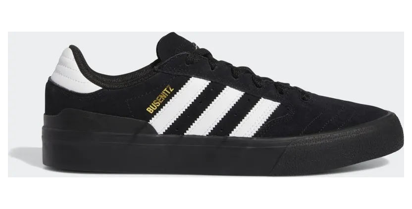 adidas Busenitz Vulc II Schuh Core Black / Cloud White / Gold Metallic (GW3191)