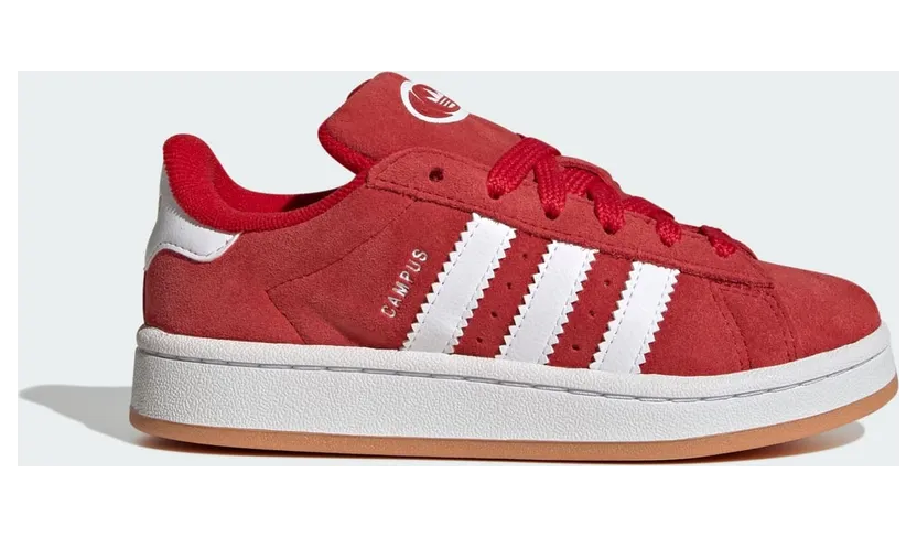 adidas Campus 00s Elastic Lace Shoes Kids Better Scarlet / Cloud White / Better Scarlet (JI4329)