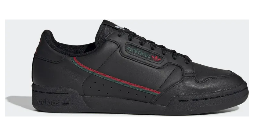 adidas Continental 80 Core Black / Scarlet / Clear Green (EE5343)
