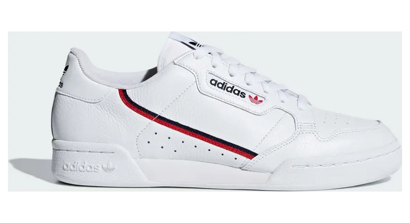 adidas Continental 80 Schuh Cloud White / Scarlet / Collegiate Navy (G27706)