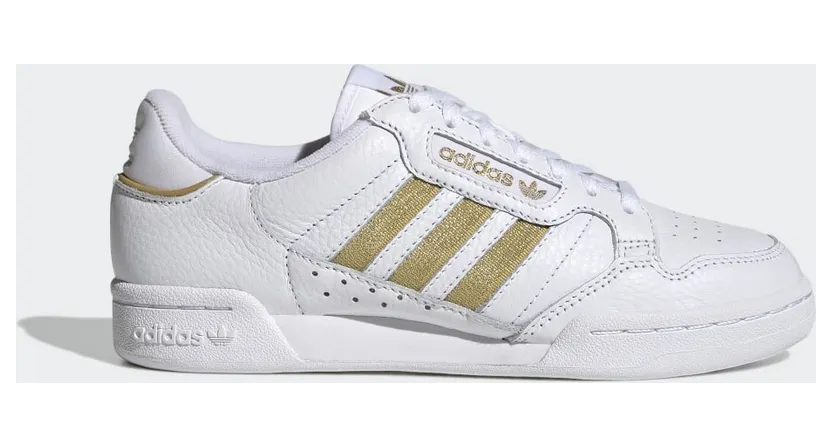 adidas CONTINENTAL 80 STRIPES W Cloud White / Matte Gold / Core Black (GZ0780)