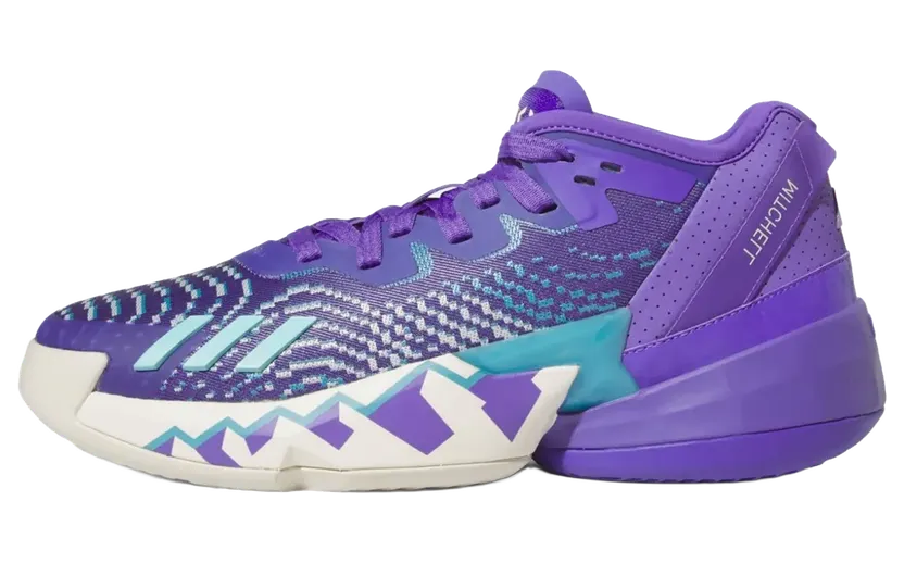 adidas D.O.N. Issue 4 Basketballschuh Purple Rush / Off White / Clear Aqua (HR0710)
