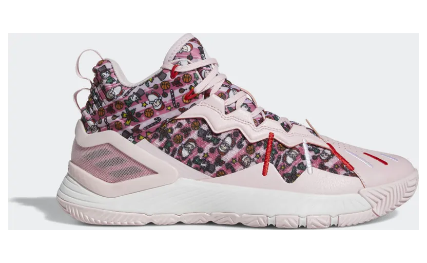 adidas D Rose Son of Chi Christmas Basketballschuh Clear Pink / Rose Tone / Cloud White (GW3839)