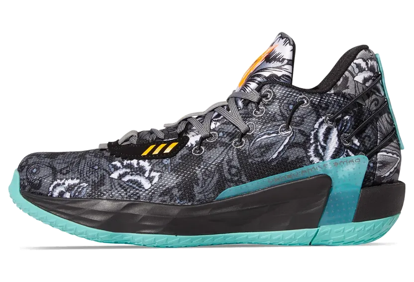 Adidas Dame 7 GCA “CORE BLACK/GREY FOUR/ACID MINT” (FX7446)