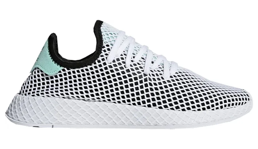 adidas Deerupt Core Black Easy Green (B28076)