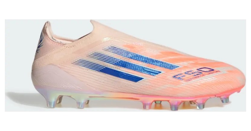 Adidas F50 Sparkfusion Elite Laceless FG “Bliss Orange / Lucid Blue / Beam Orange” (JQ6354)
