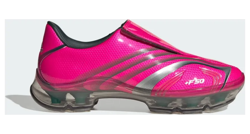 Adidas F50 WALKABLE Schuhe Shock Pink / Bold Green / Silver Metallic (JQ9556)