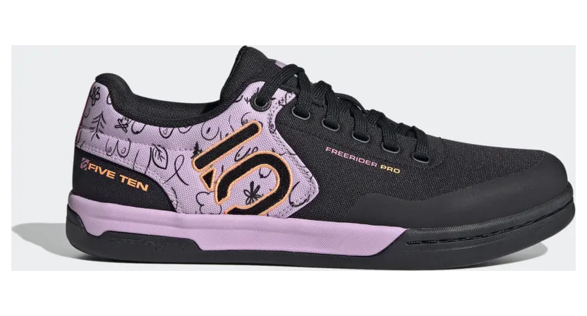 adidas Five Ten Freerider Pro Canvas Mountainbiking-Schuh Core Black / Bliss Lilac / Beam Orange (GZ4705)