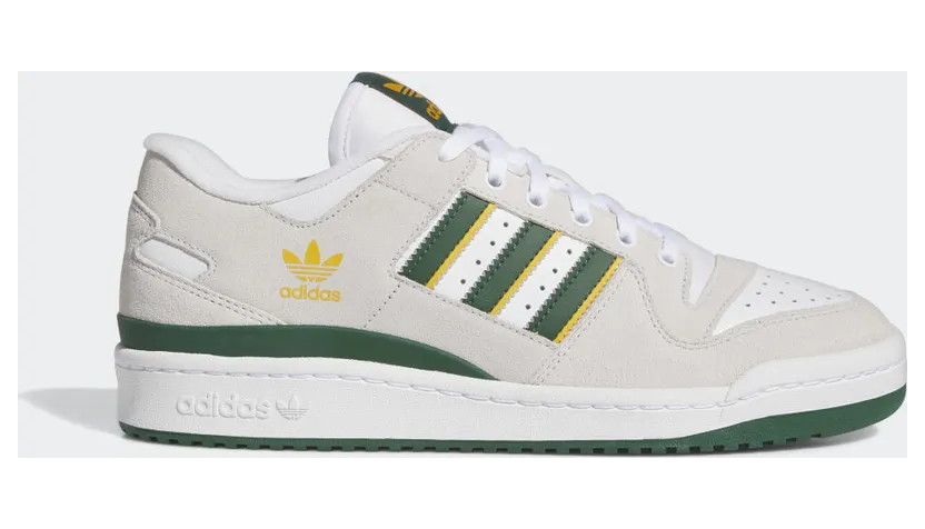adidas Forum 84 Low ADV Schuh Crystal White / Dark Green / Preloved Yellow (IG7583)
