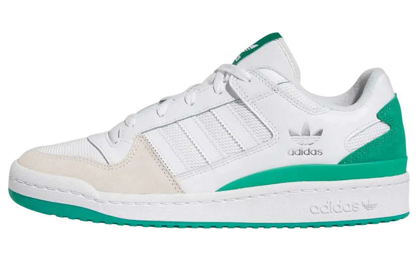 adidas Forum Low Classic Schuh Cloud White / Cloud White / Court Green (FZ6262)