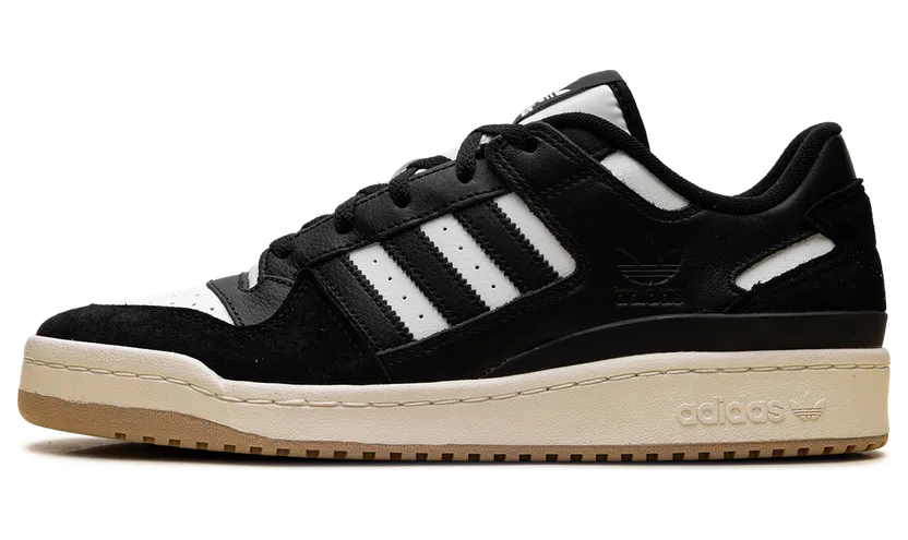 adidas Forum Low Classic Schuh Core Black / Cloud White / Cream White (ID6857)