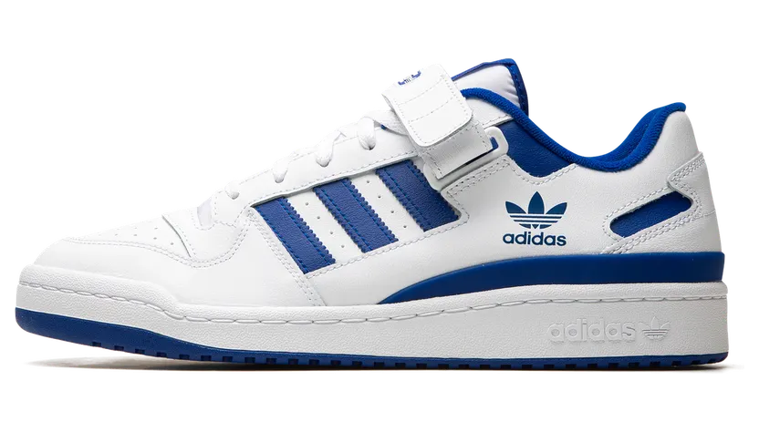 adidas Forum Low Schuh Cloud White / Cloud White / Royal Blue (FY7756)