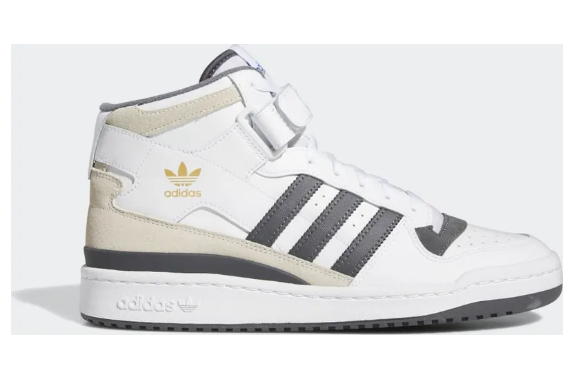 Adidas Forum Mid Cloud White / Grey Five / Gold Metallic (GW4371)