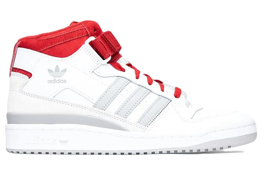adidas Forum Mid White Red Grey (FY6819)