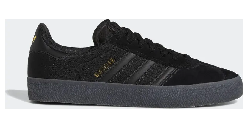 adidas Gazelle ADV Schuh Core Black / Core Black / Gold Metallic (GW3141)