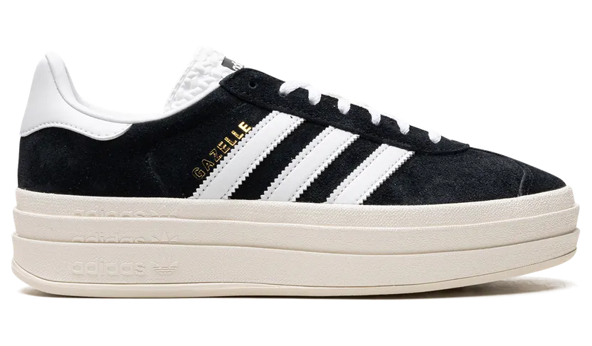 adidas Gazelle Bold “Core Black”: vertrautes Schwarz-Weiß, extra Höhe (5)