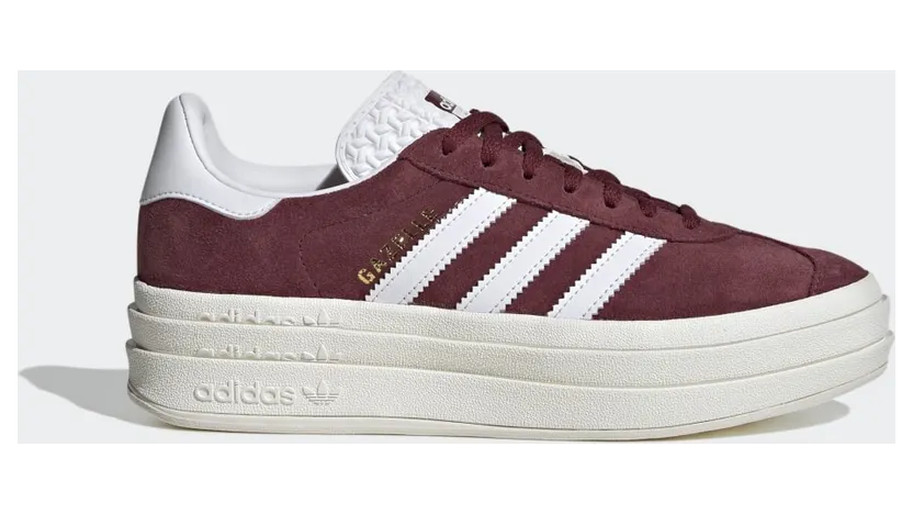 adidas Gazelle Bold Schuh Shadow Red / Cloud White / Core White (HQ6892)